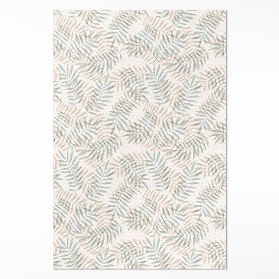 Teppich pvc Zarte tropische Blätter Boho-Muster