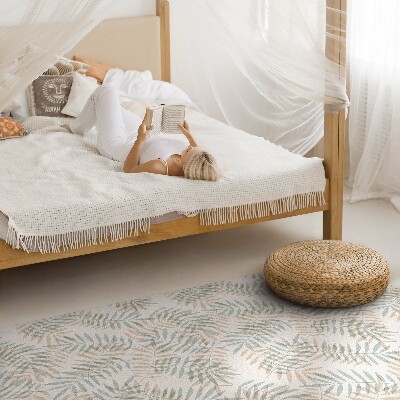Teppich pvc Zarte tropische Blätter Boho-Muster