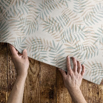Teppich pvc Zarte tropische Blätter Boho-Muster