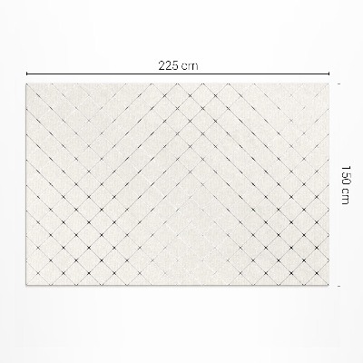 Teppich auf pvc Subtile Quadrate helle Fliesen