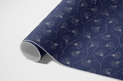 Vinyl teppich läufer Ginkgo-Blätter im Boho-Vintage-Stil