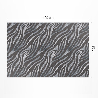 Teppich pvc Zebramuster unregelmäßige Streifen