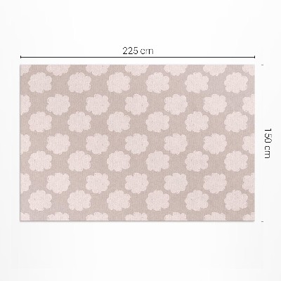 Teppich pvc Gemalte Wolken in Pastellfarben
