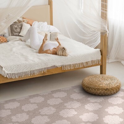 Teppich pvc Gemalte Wolken in Pastellfarben