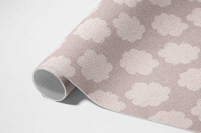 Teppich pvc Gemalte Wolken in Pastellfarben