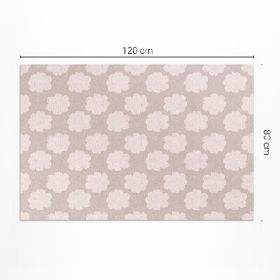 Teppich pvc Gemalte Wolken in Pastellfarben