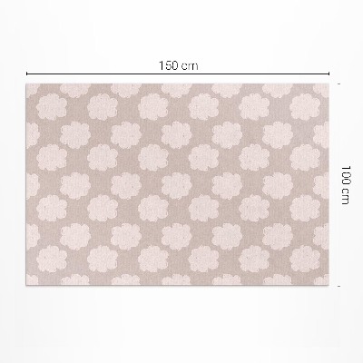 Teppich pvc Gemalte Wolken in Pastellfarben