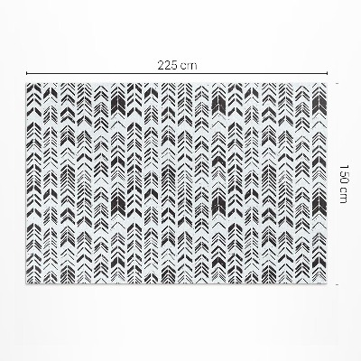 Pvc teppich Indische Federn und Pfeile im Boho-Stil