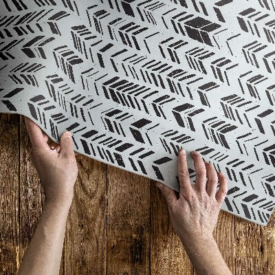 Pvc teppich Indische Federn und Pfeile im Boho-Stil