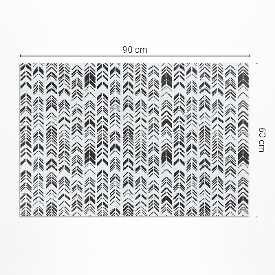 Pvc teppich Indische Federn und Pfeile im Boho-Stil
