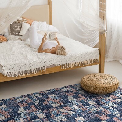 Vinyl teppich läufer Abstraktes Mosaik im Vintage-Retro-Stil