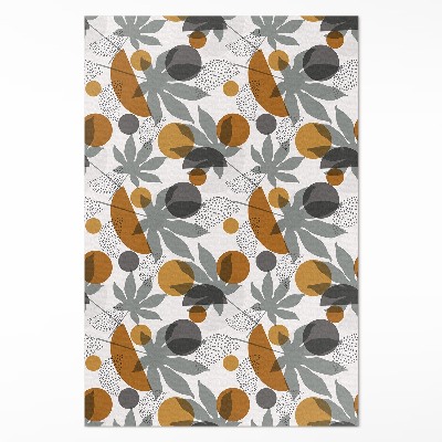 Teppich pvc Illustration von Boho-Blättern und -Formen