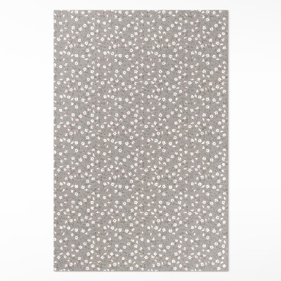 Teppich pvc Wiese Blumen zartes Boho-Muster