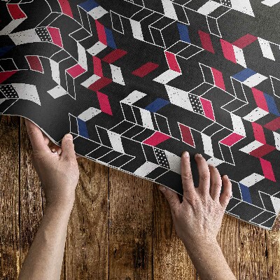 Teppich auf pvc Modernes Design trendiges geometrisches Muster