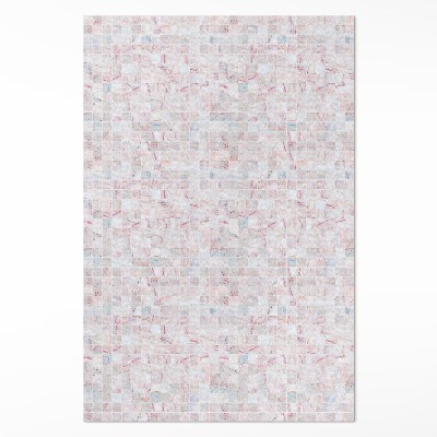Teppich auf pvc Feine Steinmosaikfliese