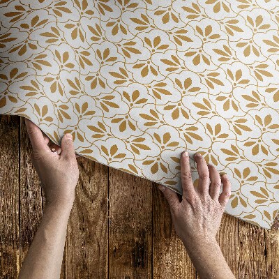 Pvc teppich Dekorative Blätter regelmäßiges Muster