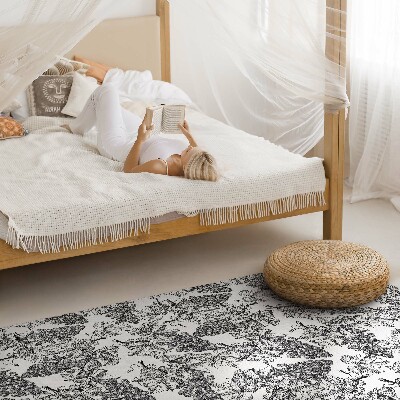 Teppich auf pvc Reben-Skizze im Vintage-Stil
