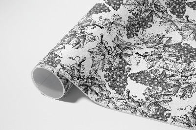 Teppich auf pvc Reben-Skizze im Vintage-Stil