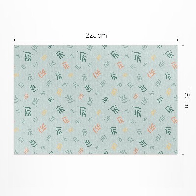 Pvc teppich Kleine Zweige Boho-Blumenmotive