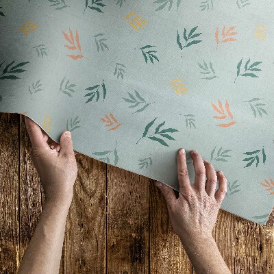 Pvc teppich Kleine Zweige Boho-Blumenmotive