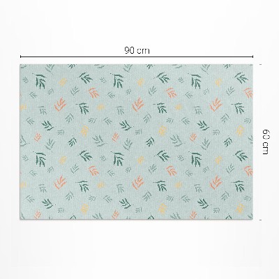 Pvc teppich Kleine Zweige Boho-Blumenmotive