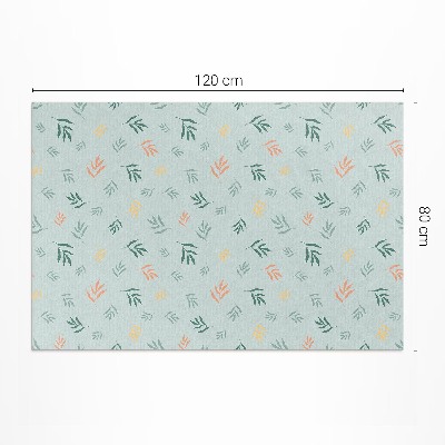 Pvc teppich Kleine Zweige Boho-Blumenmotive
