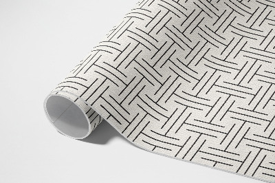 Teppich auf pvc Regelmäßige Linien minimalistisches Labyrinth
