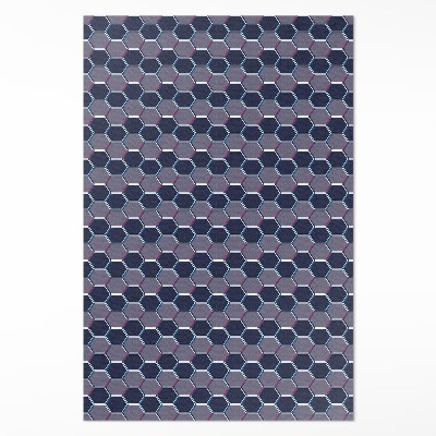 Vinyl teppich läufer Sechsecke 3d feines Mosaik