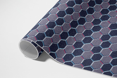 Vinyl teppich läufer Sechsecke 3d feines Mosaik