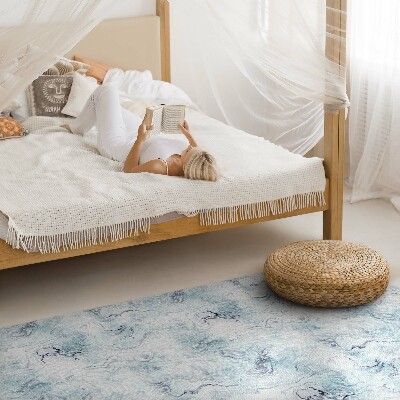 Teppich pvc Tintenkleckse elegante Abstraktion