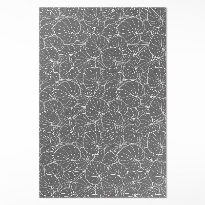 Pvc teppich Lineare Blätter im Boho-Stil