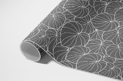 Pvc teppich Lineare Blätter im Boho-Stil