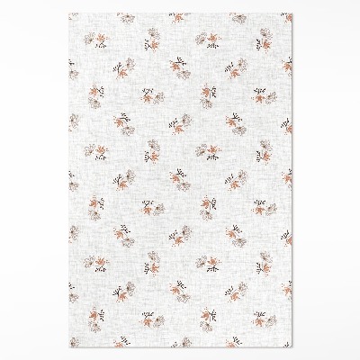 Teppich pvc Kleine Blumen auf Boho-Stoff