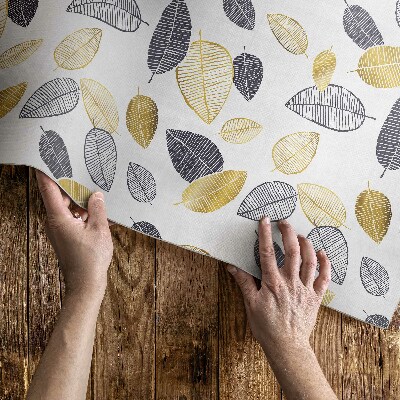 Vinyl teppich läufer Helle und dunkle Blätter modisches Naturmuster