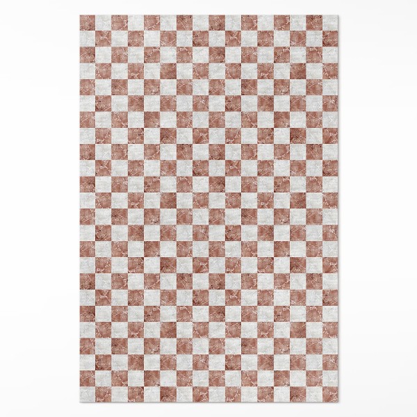 Pvc teppich Marmor Schachbrettmuster Steinmosaik