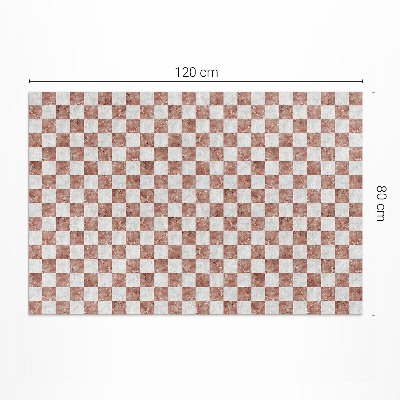 Pvc teppich Marmor Schachbrettmuster Steinmosaik