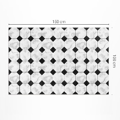 Vinyl teppich läufer Trendy marmor gemusterte Fliesen