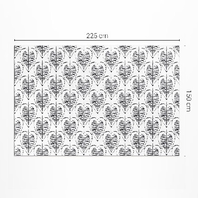 Teppich pvc Boho Blätter regelmäßiges Muster