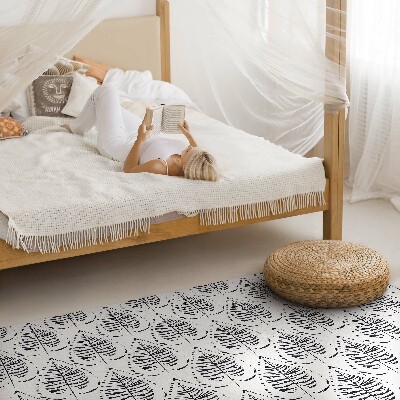 Teppich pvc Boho Blätter regelmäßiges Muster