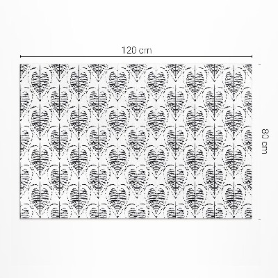 Teppich pvc Boho Blätter regelmäßiges Muster