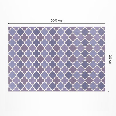 Teppich auf pvc Stilvolle Fliesen elegantes Mosaik