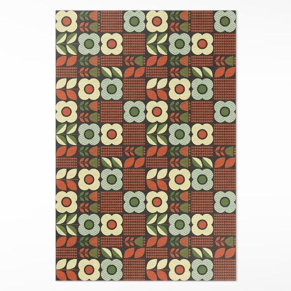 Teppich pvc Volkstümliche florale Illustration