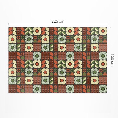Teppich pvc Volkstümliche florale Illustration