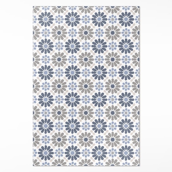 Pvc teppich Pastellfarbene Blumen zartes regelmäßiges Muster
