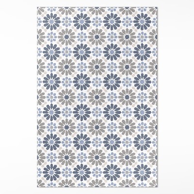 Pvc teppich Pastellfarbene Blumen zartes regelmäßiges Muster