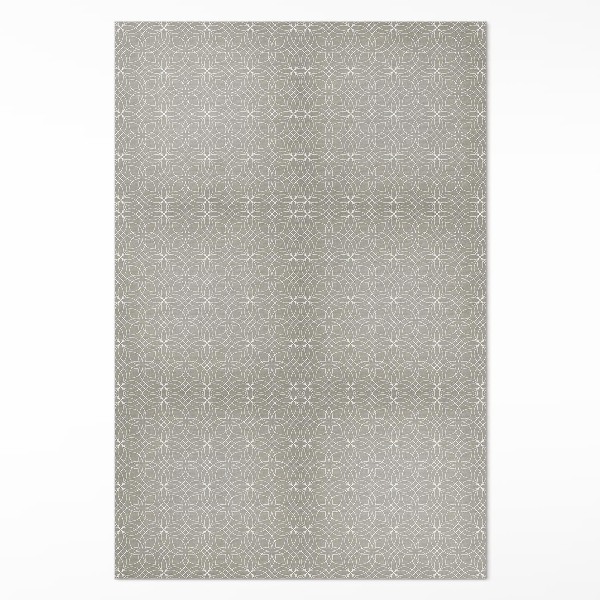 Teppich pvc Feines Muster geflochtene Kreise