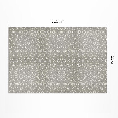Teppich pvc Feines Muster geflochtene Kreise