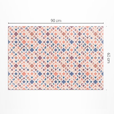 Vinyl teppich läufer Pastellfarbene Sterne und Pfeile Vintage-Muster