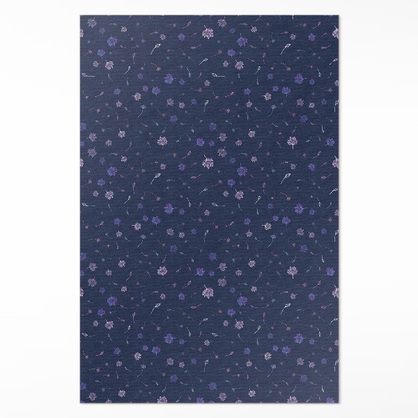 Vinyl teppich läufer Feines Feld Boho-Blumen