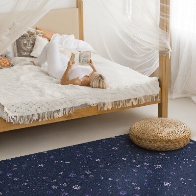 Vinyl teppich läufer Feines Feld Boho-Blumen